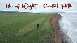 Isle of Wight Coastal Path - Brook - January 2023. Close to The Edge and rock fall.