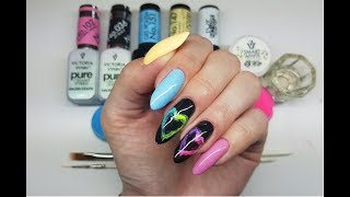 Smokey Ombre Mani //Efekt Dymu //Neonowe Serca //Victoria Vynn