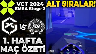 GIANTX vs Gentle Mates MAÇ ÖZETİ | VALORANT 2024 EMEA Stage 2 - 1. HAFTA