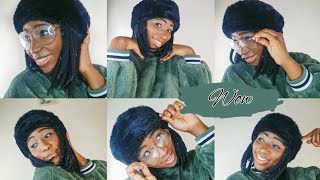 so guys,I transformed my old winter hat a luxury one//winter cap wig..