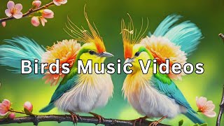 Healing music to relieve stress with Bird singing , Piano sound and relaxing music