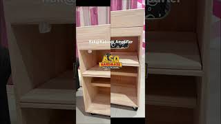 Rak Amplifier dari papan pine