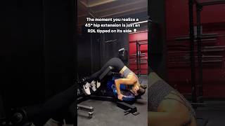 45° hip extension = RDL 🤯 #glutesworkout #gluteworkout ￼#gymtips #liftingtips