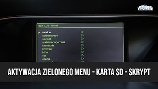 👉 Aktywacja zielonego menu skrypt - MMI 3G