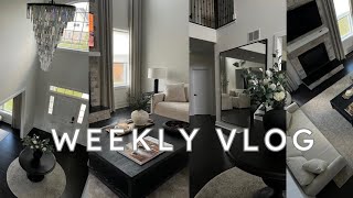 WEEKLY VLOG | GETTING MY HOME TOGETHER | MORE CHRISTMAS TREES | WORKING MOM & MORE