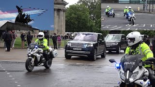 *Trooping The Colour 2024* Met police responding plus RAF flyover