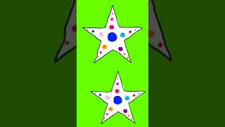 Stars on Green Screen ⭐ Cartoon animation ⭐ #greenscreeneffects #animations #chromakey