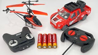 New RadioControl RC Helicopter with Rechargeable RC Pickup Truck Unboxing and Testing 😍 #rccars #rc