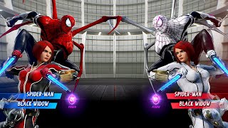 Web-Slinging Spies: Spiderman & Black Widow vs Black Widow & Spiderman - Marvel vs Capcom | 4K UHD