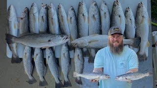 Filling a cooler full of Fish for a Hunt Camp Fish Fry *catch, clean, cook*