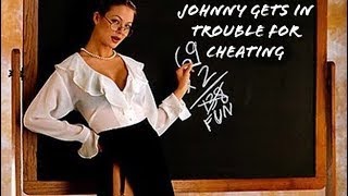 Little Johnny Joke Johnny Gets In Trouble For Cheating {V}