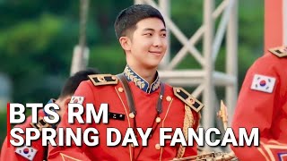 2024년에 봄날 무대하는 김남준 실존 BTS RM Surprising ARMY By Performing 'BTS Spring Day’ in Military Fancam 2024