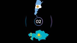 Which Country is Bigger (pt. 12) | #shorts #argentina #kazakhstan #history