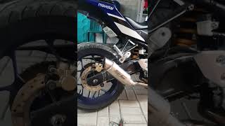 SC Project Muffler/Exhaust on Yamaha R3 idle sound check #yamaha #scproject #r3 #r15 #r1