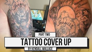 Half Sleeve Cover-Up Tree tattoo Part 2