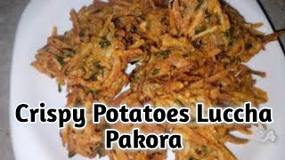 Crispy Potato Laccha Pakora | Aloo Laccha Pakora | Crunchy Potato Pakora Recipe | Aloo Pakora