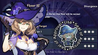 So i brought Lisa as DPS in f12