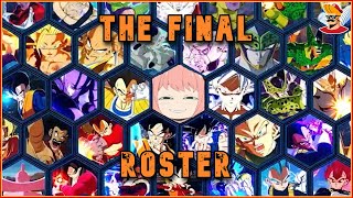 The Final Sparking Zero Roster is...