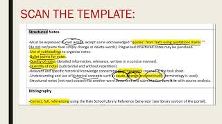 Setting up research template