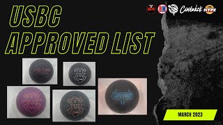 USBC APPROVED BALL LIST MARCH 2023 | HAMMER * EBONITE * SWAG | SWAG MAKING SHADY DESIGNS???