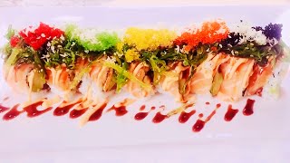 Sushi Roll ( North Shore Roll) 寿司卷摆盘