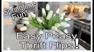 Springtime Hurry || EASY PEASY THRIFT FLIPS || 6 Thrift Store Flips || Cottage Farmhouse Decor Ideas