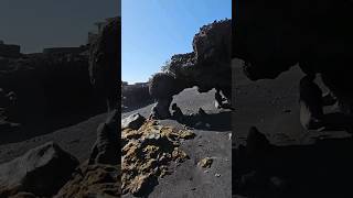 Black sand volcanic beach,  Alcala, Tenerife #travel #canaryislands #visittenerife #spanishislands