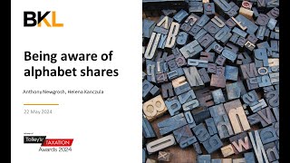 Being aware of alphabet shares webinar