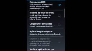 Como activar la Depuración USB en ZTE Blade L2