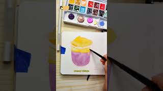 akhirnya lukis pakai warna ungu! #foodillustration #duduranpa