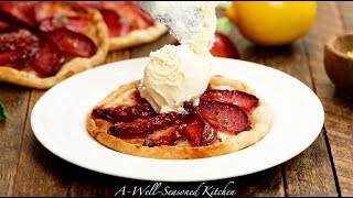 Individual Plum Tarts - A Well-Seasoned Kitchen®