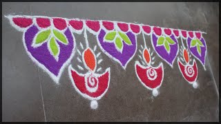 Border Rangoli designs | Diwali Decor