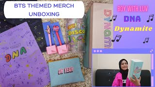 BTS THEMED MERCH UNBOXING [By BTS tracklist🎵]