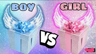 Girls V.S Boy's gifts 🎊