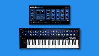 Korg Polysix + Valhalla Delay