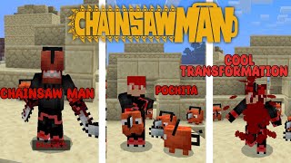 New Best Chainsaw Man Addon/Mod For Minecraft PE!! | (1.19+)