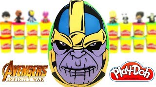 Ovo Surpresa Gigante do Thanos os Vingadores em Português Brasil Massinha Play Doh