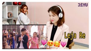 Korean Unnie REACTS to Leja Re | Dhvani Bhanushali | Tanishk Bagchi | 한국인 레자 레 리액션