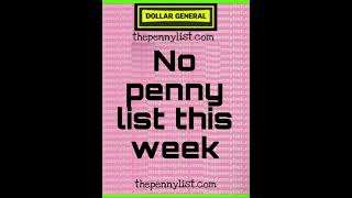 This Weeks Penny  for Dollar General