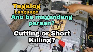 How to fix lcd panel?Cutting or Short Killing?(Tagalog Language)