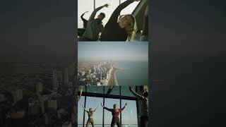 A yoga class 1,030 ft in the sky #360skyyoga #yoga #chicago #chicagoyoga #yogapose #360chicago