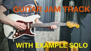 Guitar Jam Track - 80s Synth Pop Rock in D Major  [ With Example Guitar Solo and Tab ]