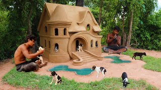 Craft idea building most creative wonderful puppy's villa castle attractive