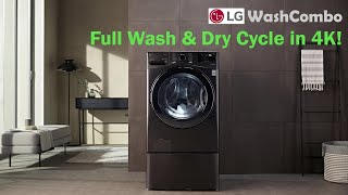 LG Washcombo - *4K* Full Wash & Dry Cycle with Sound - Washer Dryer Combo (WM6998HBA)