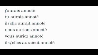 French conjugation  = Annoter