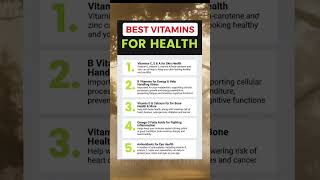 Best Vitamins for Health | Vitamins Explained