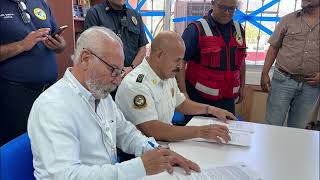 #LaNota con Hilda Martínez: Bomberos de Cabo San Lucas firman convenio de colaboración con UABCS✍🏻.