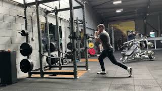 Zercher reverse lunge