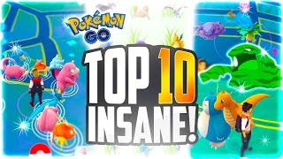 Pokemon Go - The TOP 10 LUCKIEST Pokemon Go Sightings! (RARE Pokemon GO Finds!)