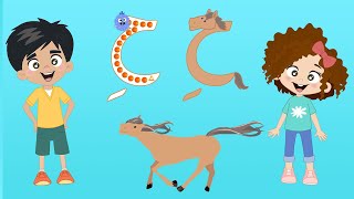 رحلة الحروف - الحرف ح - حصان - Arabic Alphabet For Kids - Learn the Letter ح (haa) - HORSE